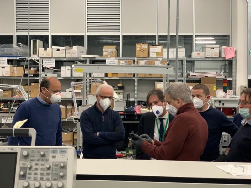 Lomagna: il vicepresidente regionale Sala da Elemaster per il prototipo di ventilatore