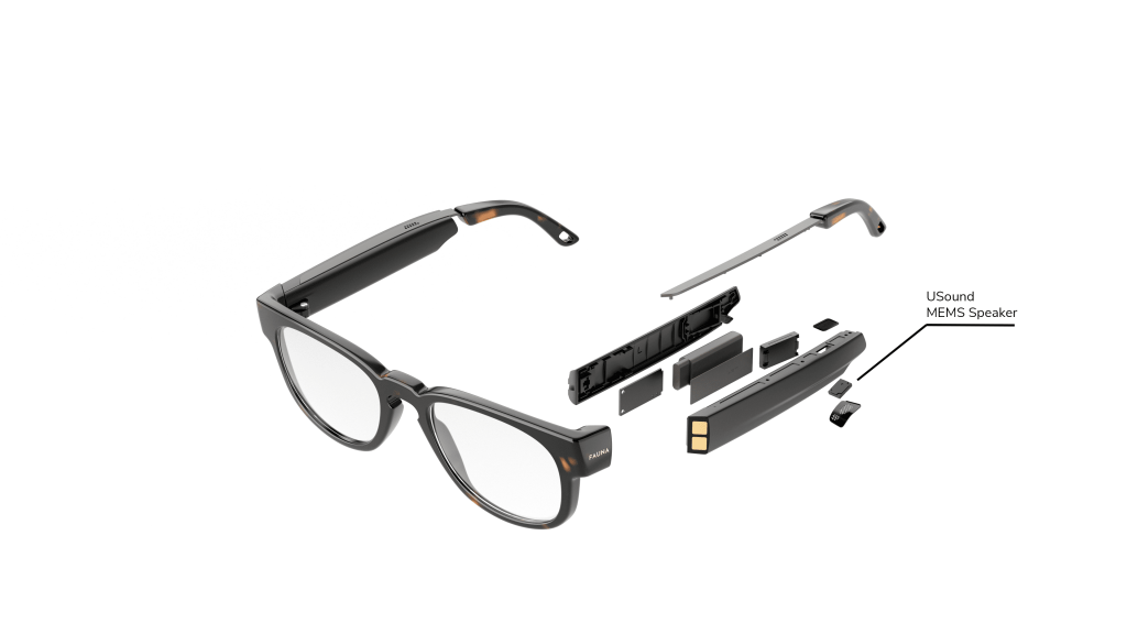 Fauna Audio Glasses with USound MEMS technology