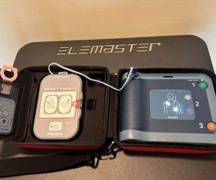 Elemaster provides defibrillators to the local community