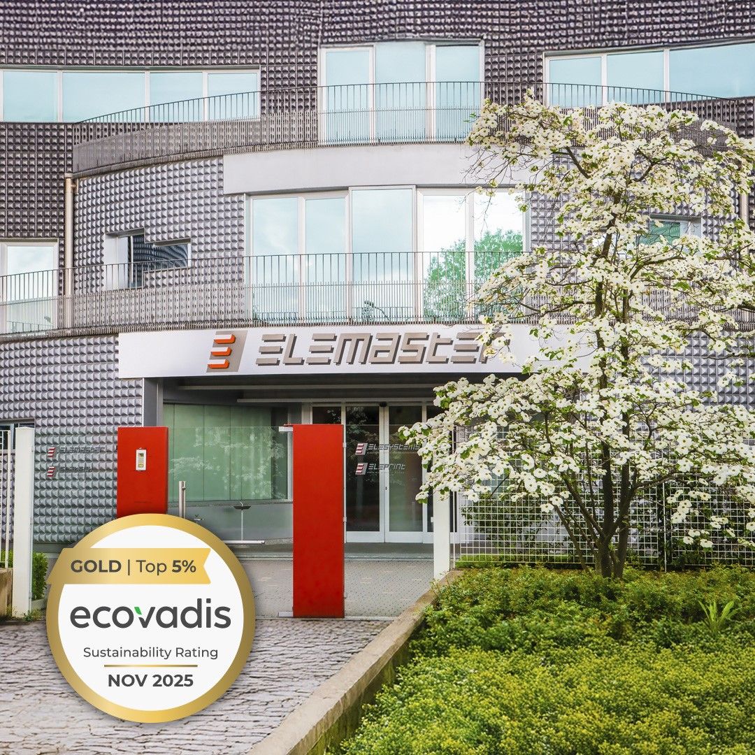 Elemaster awarded Ecovadis gold medal in sustainability rating